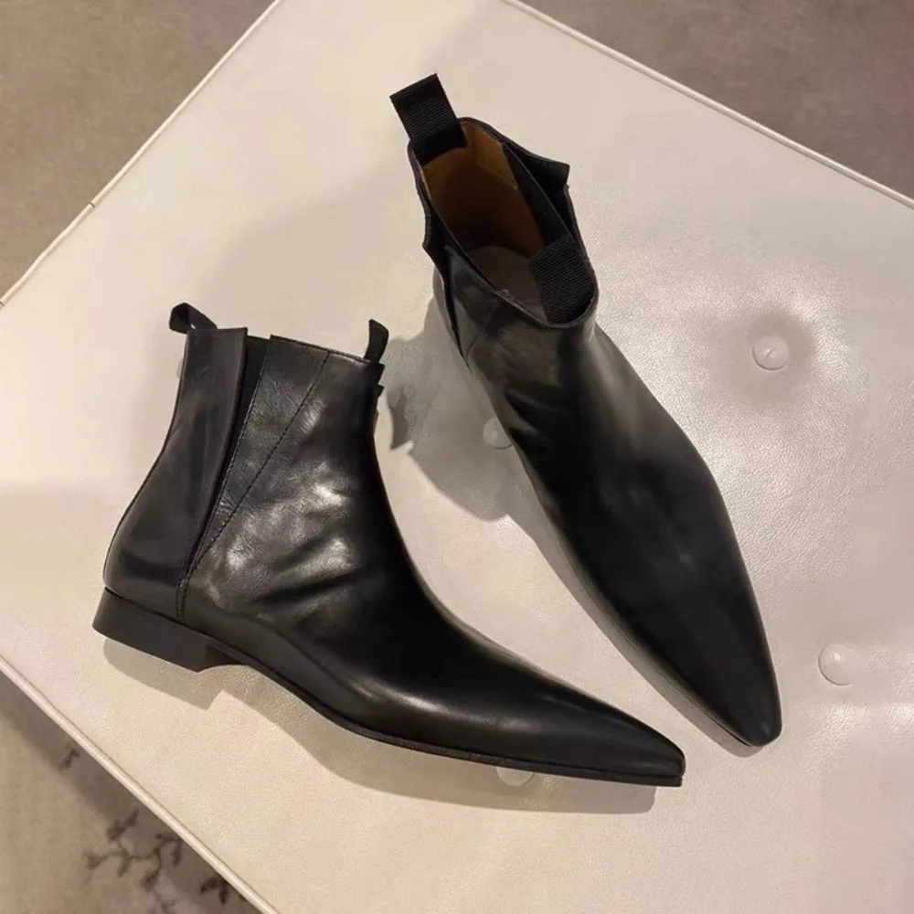Luxury Lifestyle Store - Luksusowe damskie botki na jesień/zimę, skórzane