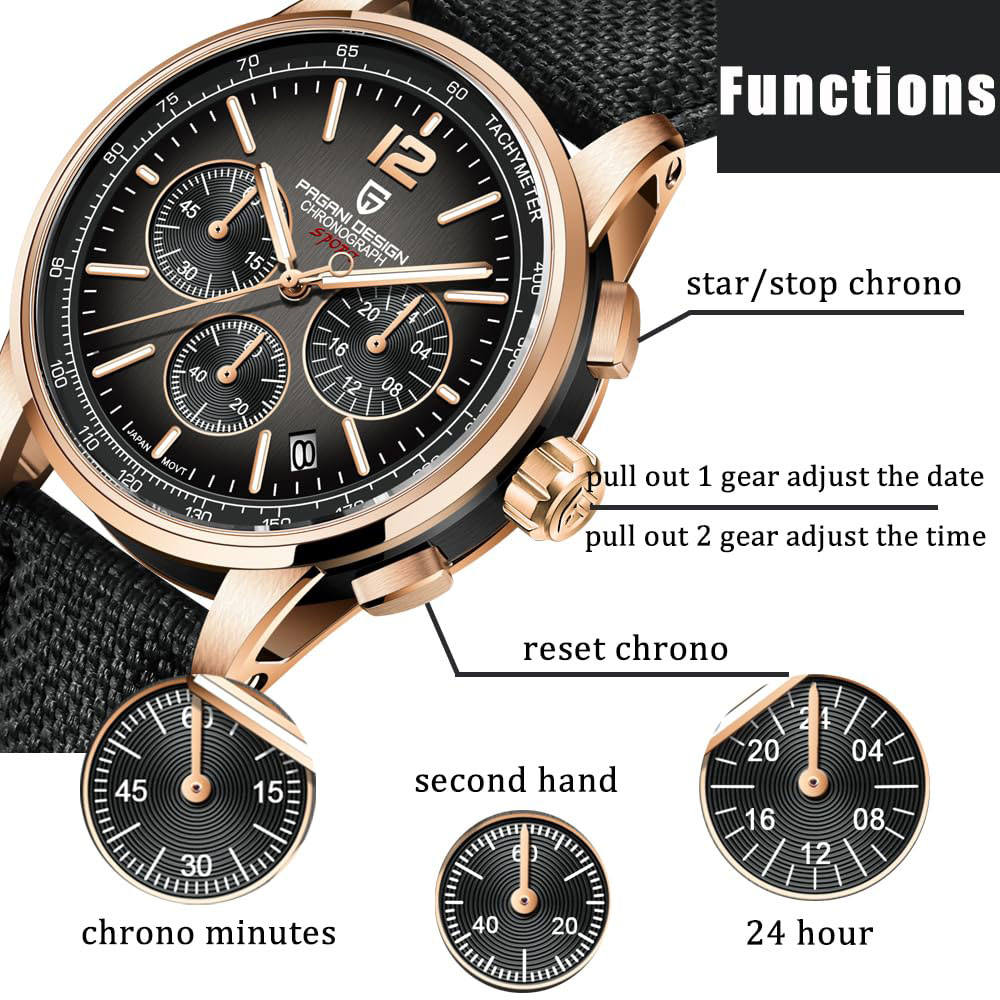 Luxury Lifestyle Store - PAGANI DESIGN Nowy Męski Zegarek 41mm