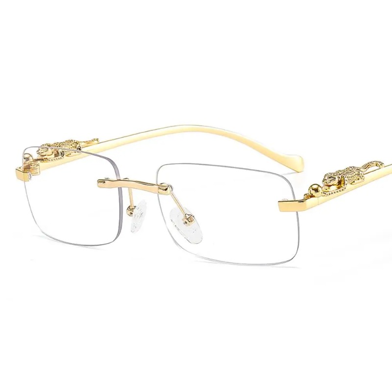 Luxury Lifestyle Store - Okulary przeciwsłoneczne kwadratowe bez oprawek damskie